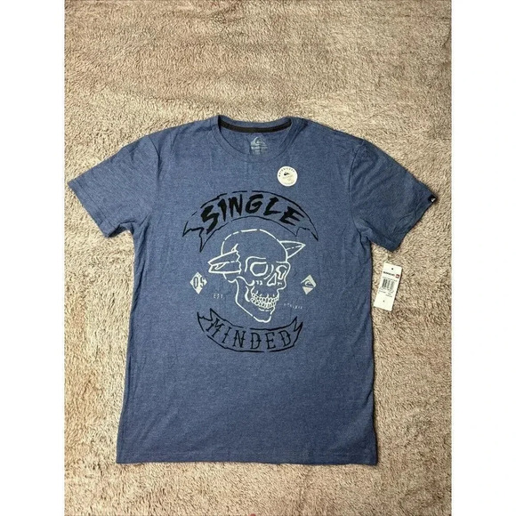Quiksilver Men’s Single Minded Mod Short Sleeve T-Shirt Size S New - Picture 2 of 14